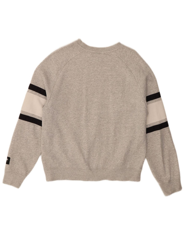 Nike Damen-Sweatshirt mit Grafik, übergroß, klein, Grau, Farbblock