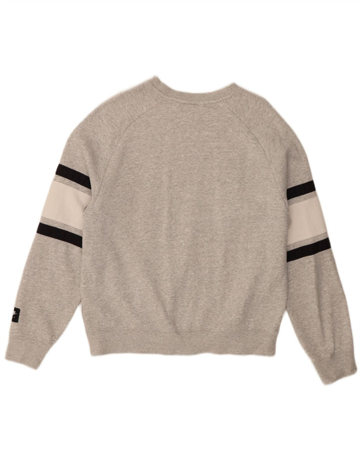 Nike Damen-Sweatshirt mit Grafik, übergroß, klein, Grau, Farbblock