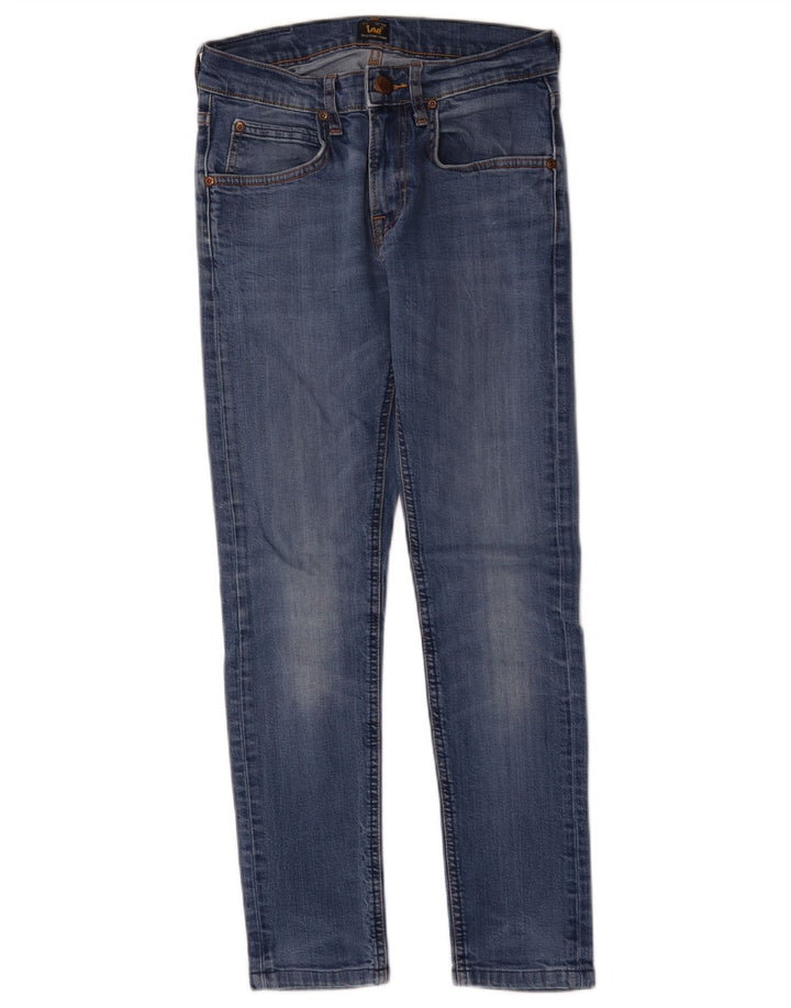 Lee Herren Luke Slim Jeans W27 L27 Blaue Baumwolle