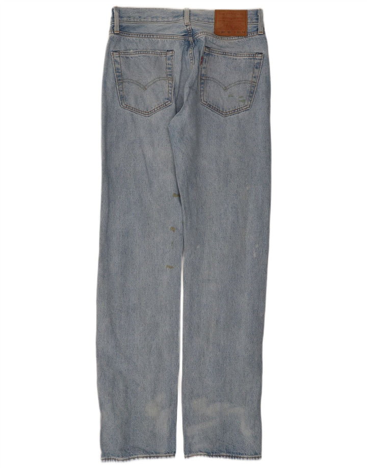 Levi's Herren 501 Distressed Straight Jeans W30 L34 Blaue Baumwolle