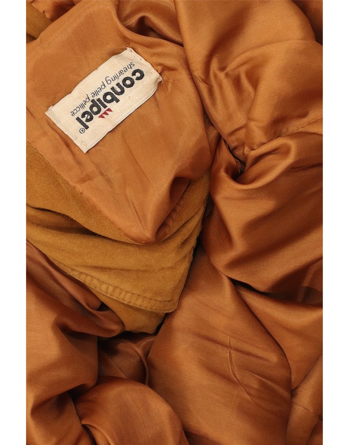 Conbipel Damen Wildlederjacke UK 16 Großes braunes Leder