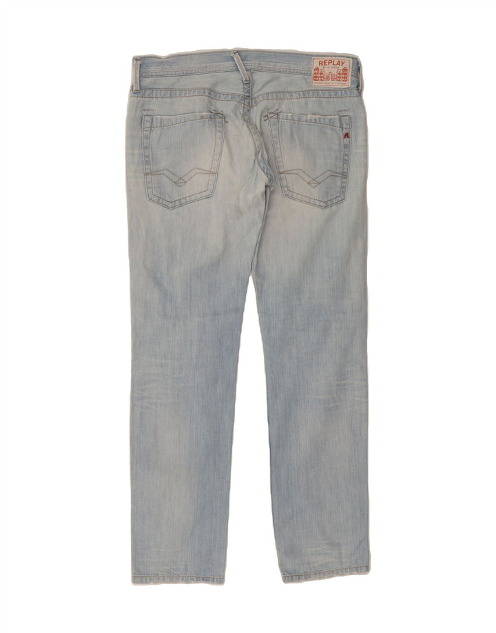 REPLAY Mens Slim Jeans W36 L34 Blue Cotton Vintage Replay and Second-Hand Replay from Messina Hembry 