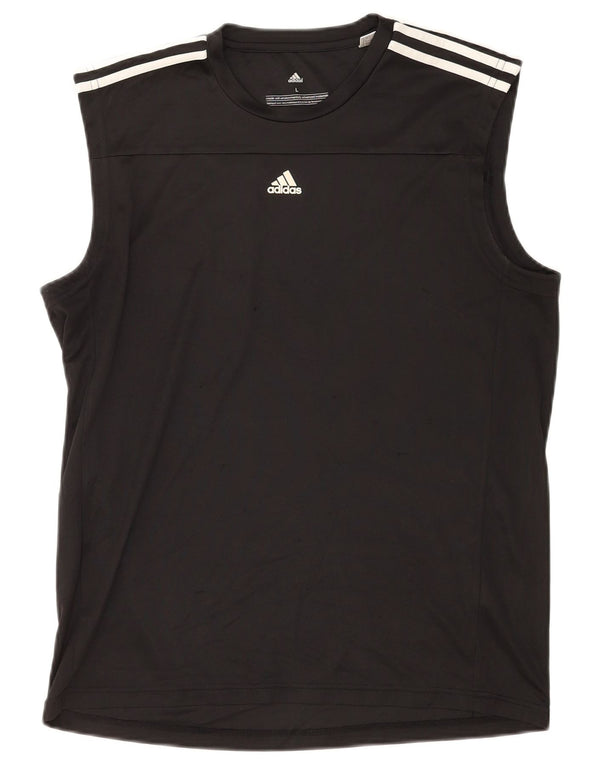 Adidas Herren Climalite Weste Top Large Schwarz Polyester
