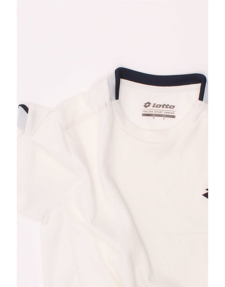 Lotto Damen T-Shirt Top UK 8 Small Weiß