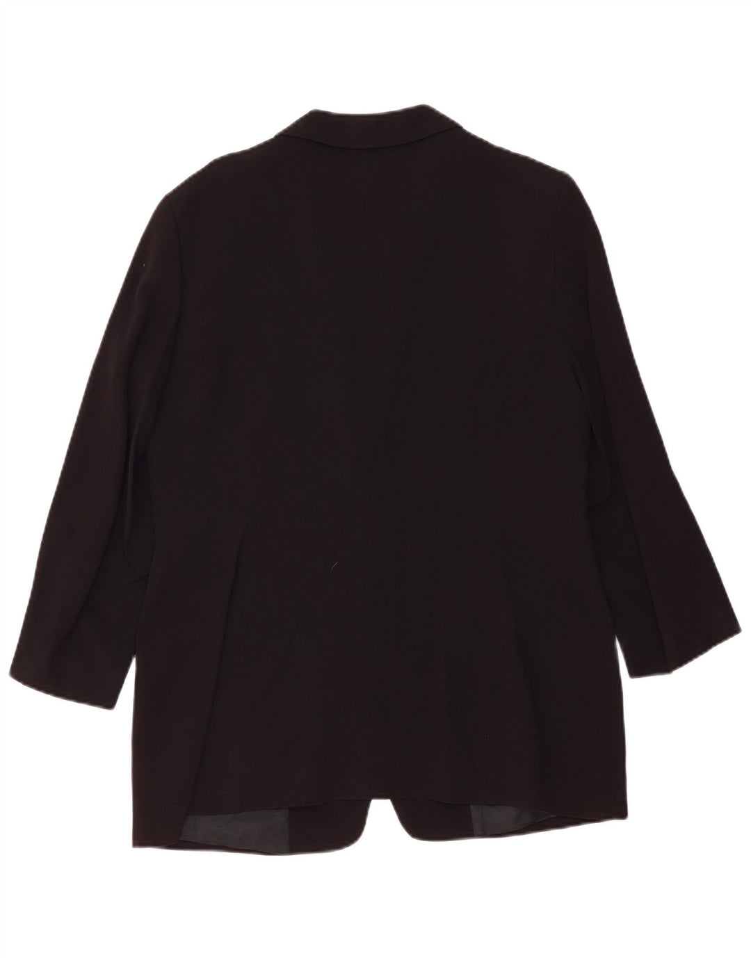 ZARA Damen Blazerjacke mit 1 Knopf und 3/4-Ärmeln, EU 44, XL, Schwarz, Viskose