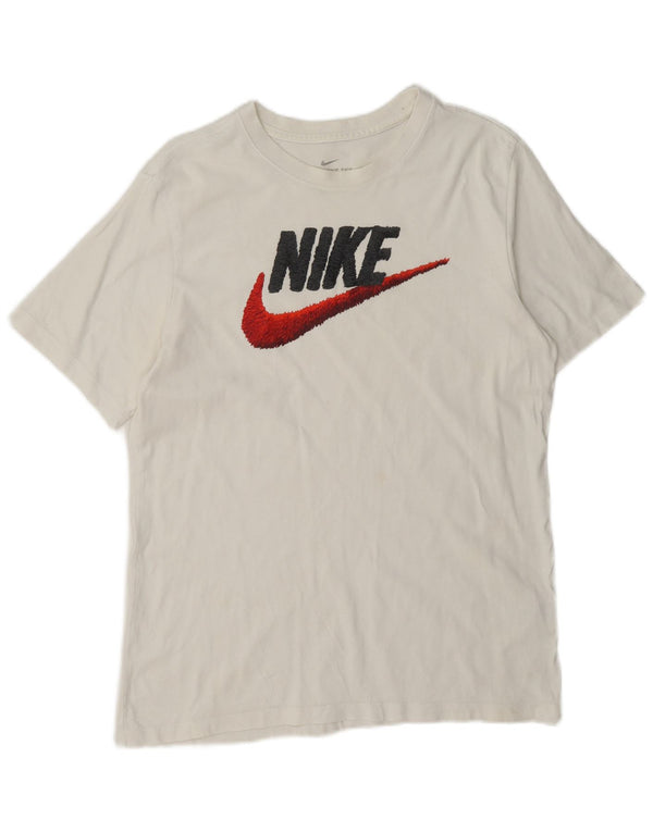 Nike Herren-T-Shirt mit Grafik, mittelweiße Baumwolle