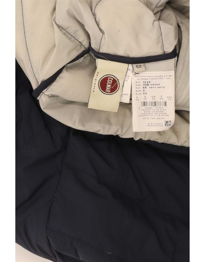 Colmar Herren-Jacke mit Kapuze, wattiert, Größe 52, groß, marineblau, Polyamid