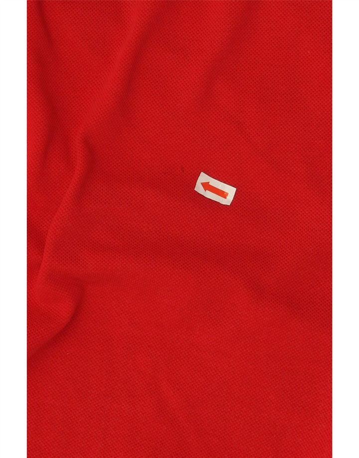 Lacoste Herren-Poloshirt, Größe 5, große rote Baumwolle