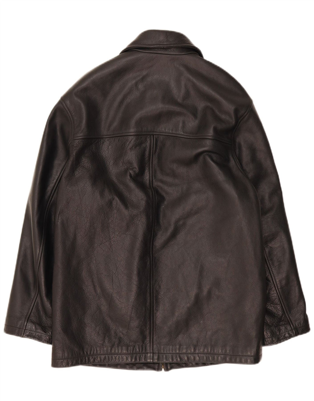 Chevignon Herren Lederjacke UK 36 Small Schwarzes Leder