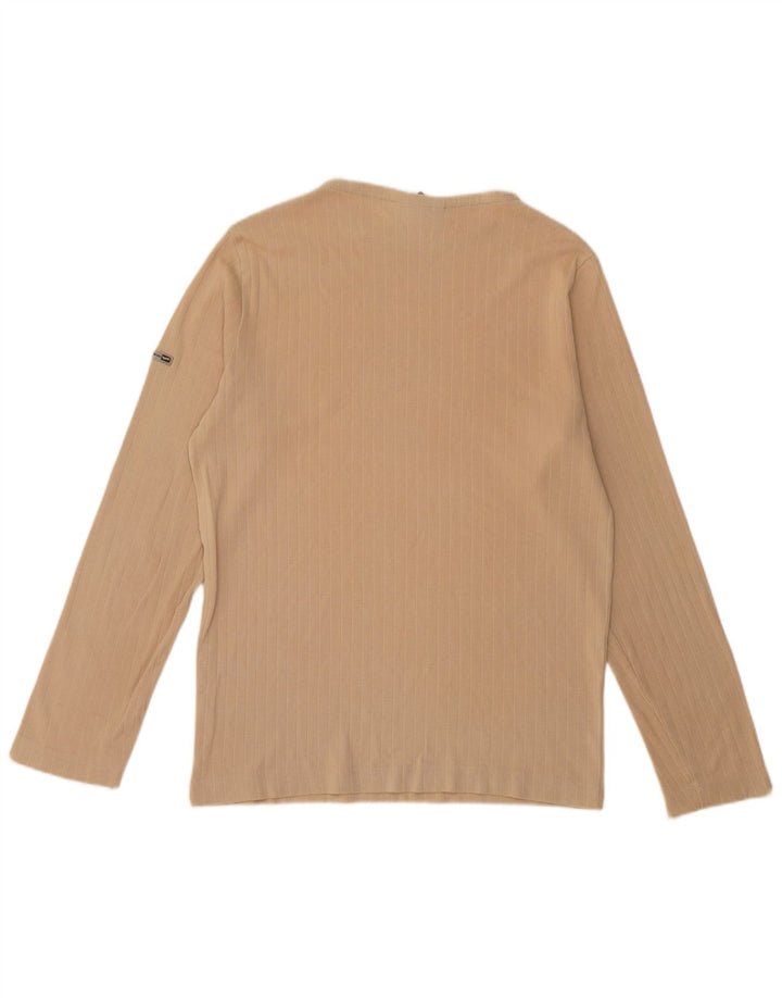 Gas Herren-Oberteil, langärmelig, mittelbeige Baumwolle