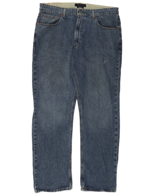 Tommy Hilfiger Herren-Jeans mit klassischer Passform, gerade Passform, W36, L32, blaue Baumwolle