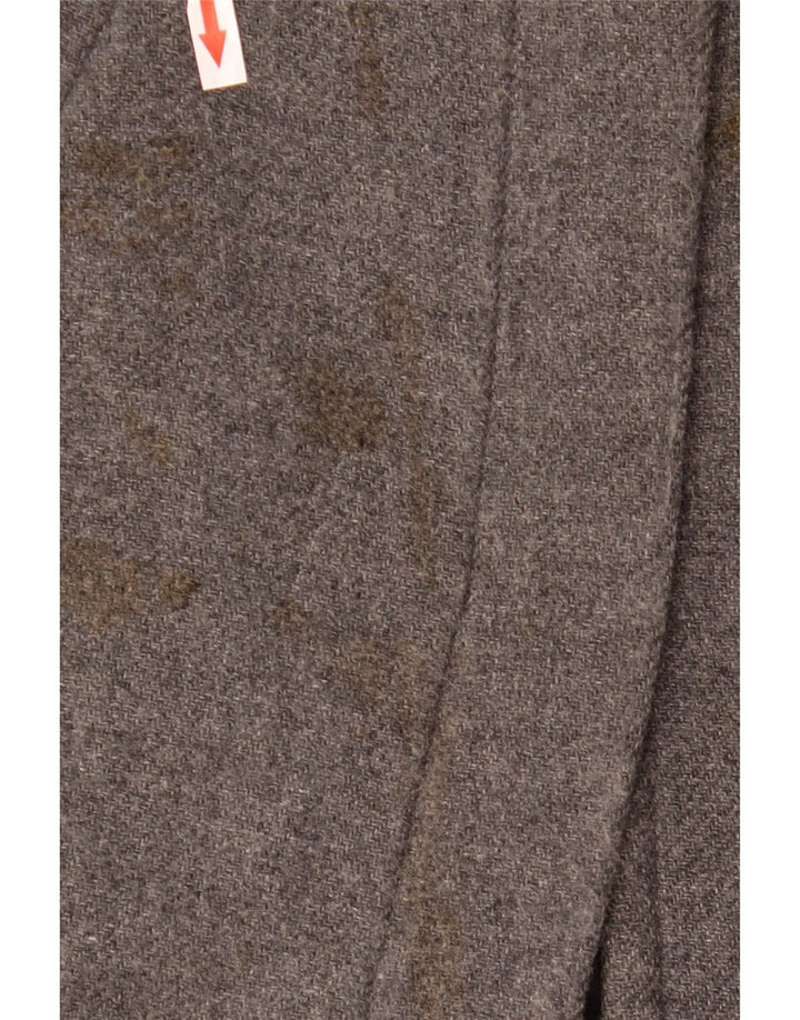 Zara Damen Übergroßer Mantel UK 10 Small Graue Wolle