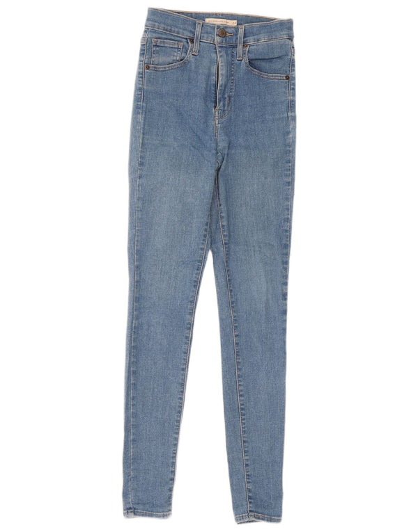 Levi's Damen Mile High Super Skinny Jeans W24 L30 Blaue Baumwolle