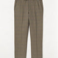 Gerade Herren-Anzughose von Marks & Spencer, W36, L29, beige karierte Wolle