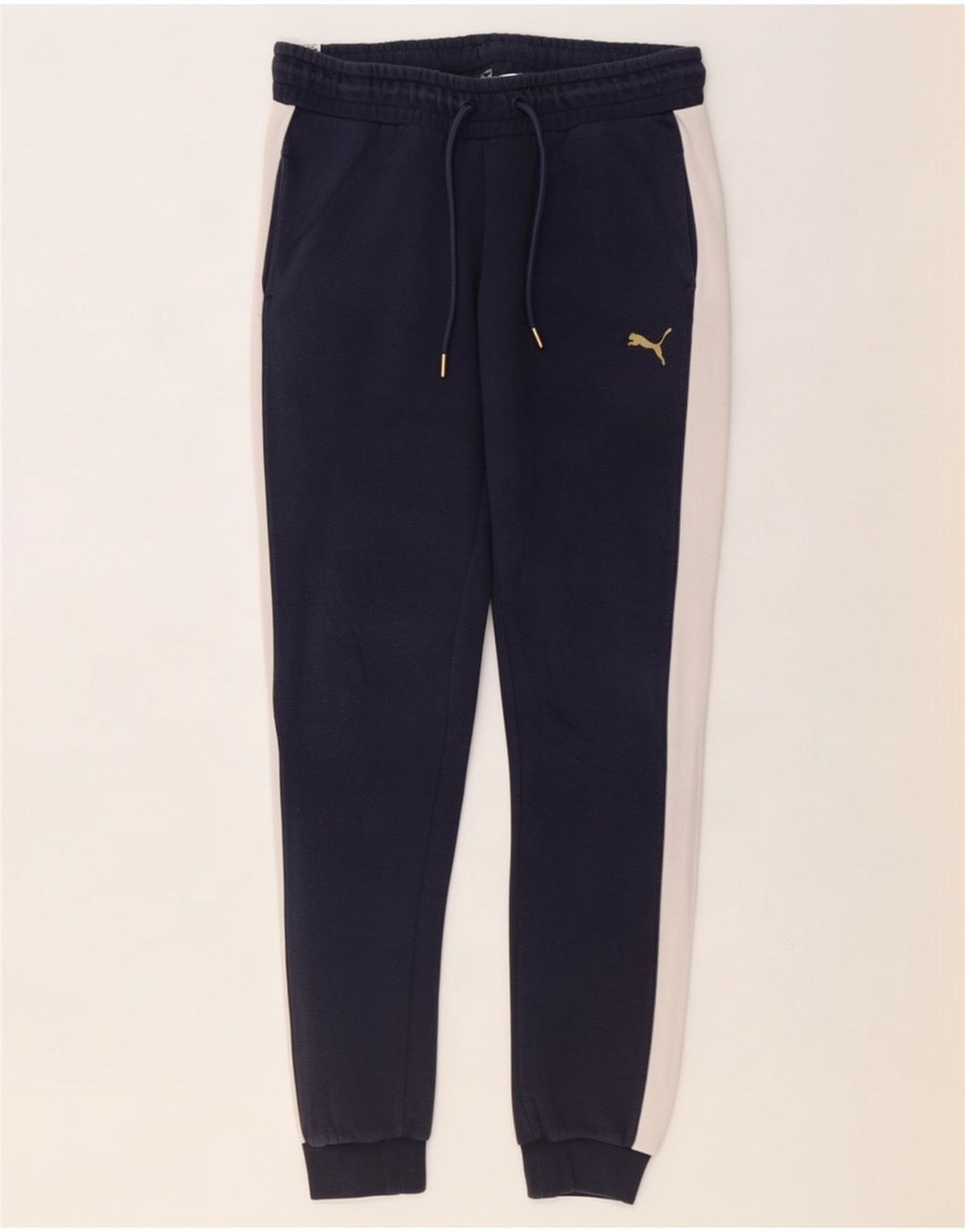 Puma Damen-Trainingshose, Jogginghose, Mittelblau, Farbblock