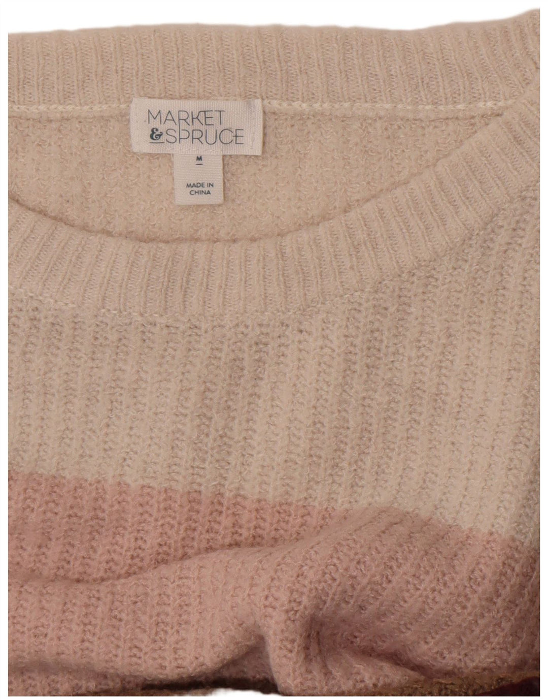 Market & Spruce Damen-Pullover mit Rundhalsausschnitt, Gr. 14, mittelmehrfarbig