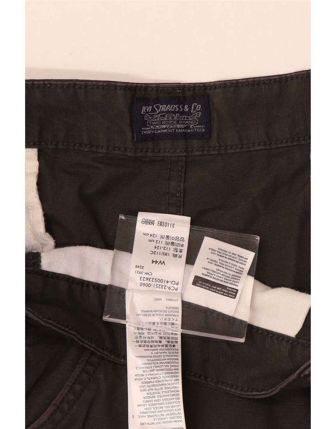 Levi's Herren Cargoshorts W44 2XL Graue Baumwolle