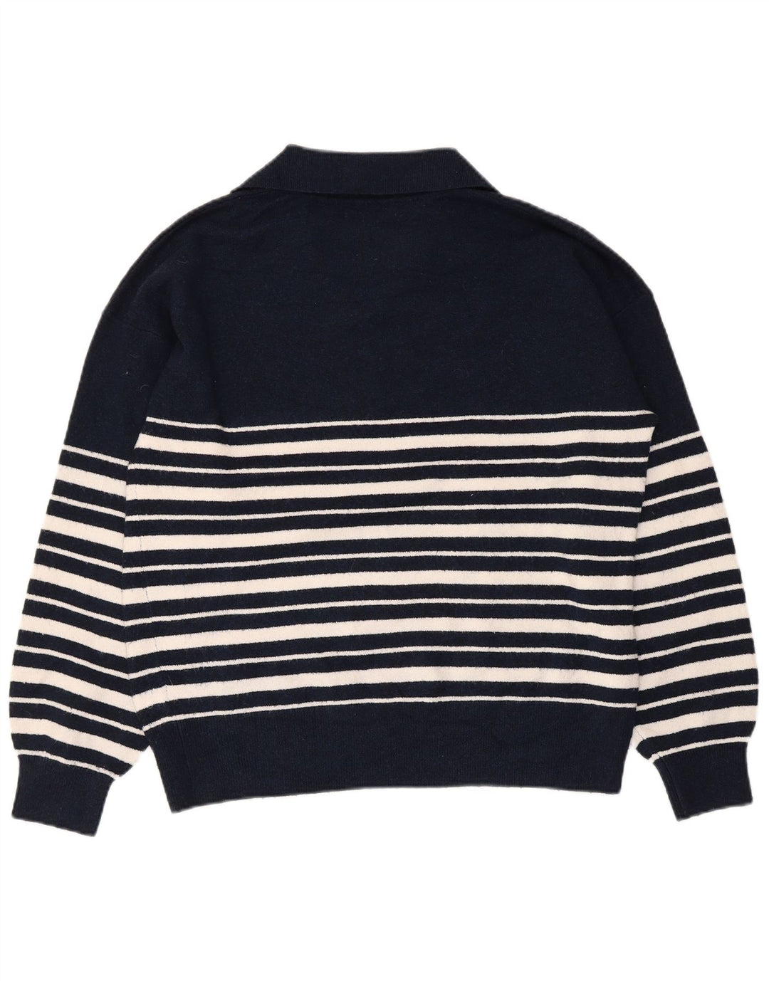 Marks & Spencer Damen-Pullover mit Polokragen, Gr. 14, mittleres Marineblau