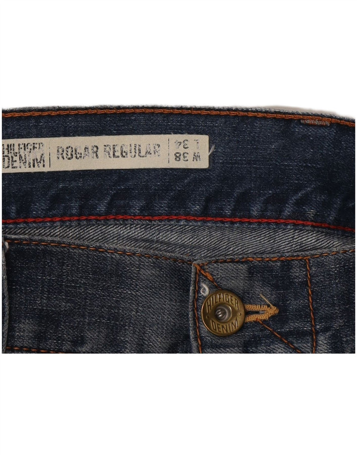 Tommy Hilfiger Herren Regular Fit Straight Jeans W38 L34 Blaue Baumwolle