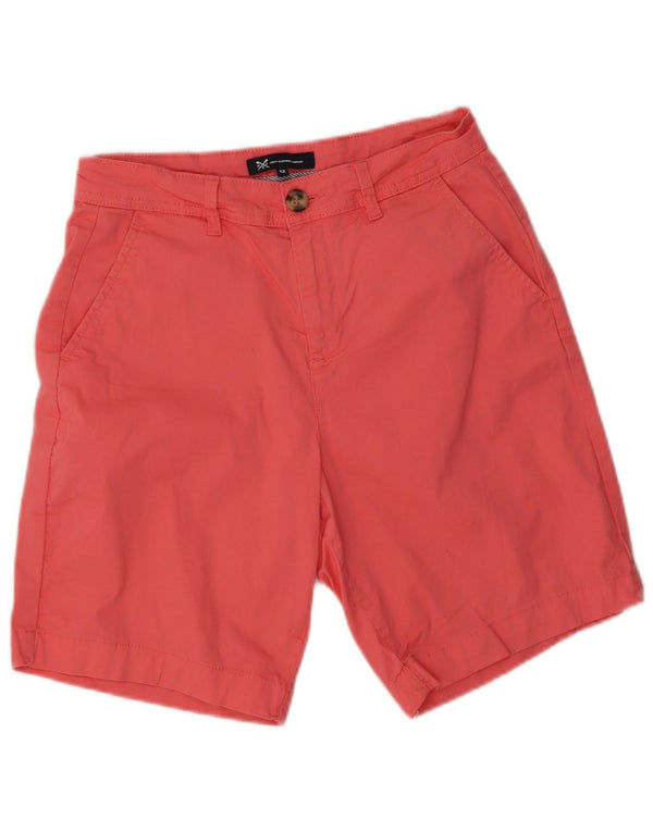 Crew Clothing Damen Chino-Shorts UK 12 Medium W28 Rosa Baumwolle
