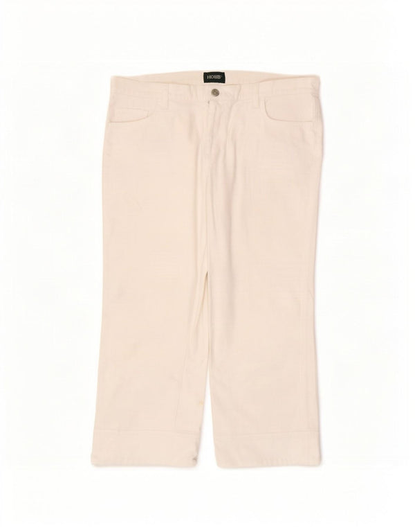Hobbs Damen Capri-Jeans mit weitem Bein, W34 L22, weiße Baumwolle