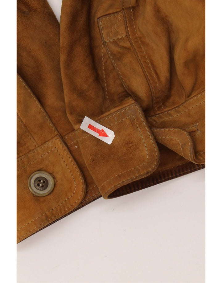 ASGARD Herren Wildledermantel UK 42 XL Braun