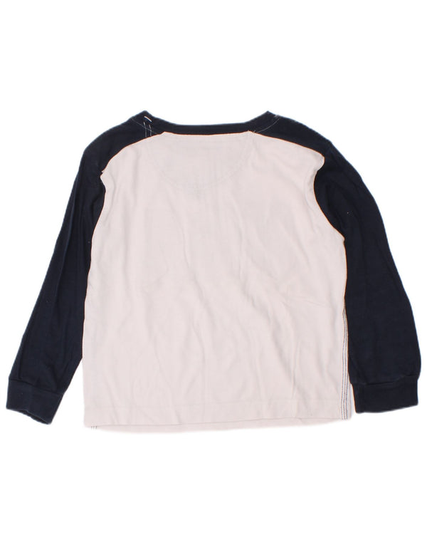 Champion Langarmshirt mit Grafik für Jungen, 3–4 Jahre, 2XS, Weiß, Farbblock