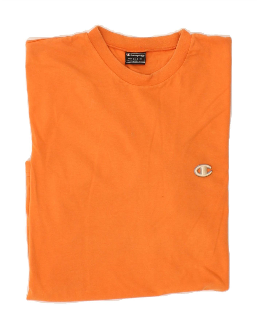 CHAMPION Mens T-Shirt Top XL Orange Cotton Vintage Champion and Second-Hand Champion from Messina Hembry 