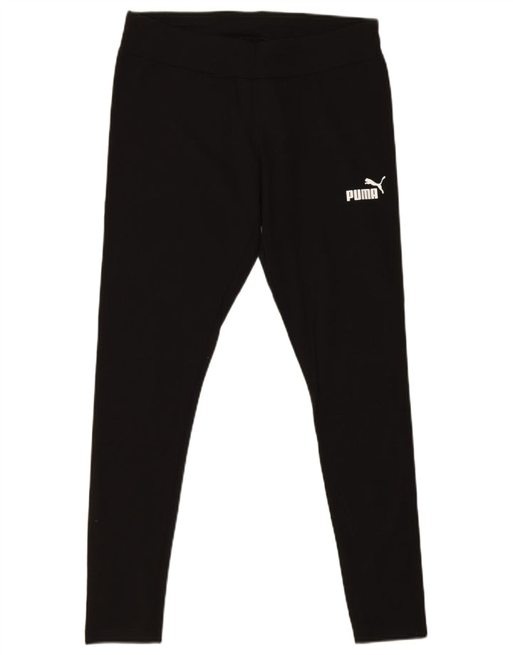 Puma Damen Leggings UK 12 Medium Schwarz