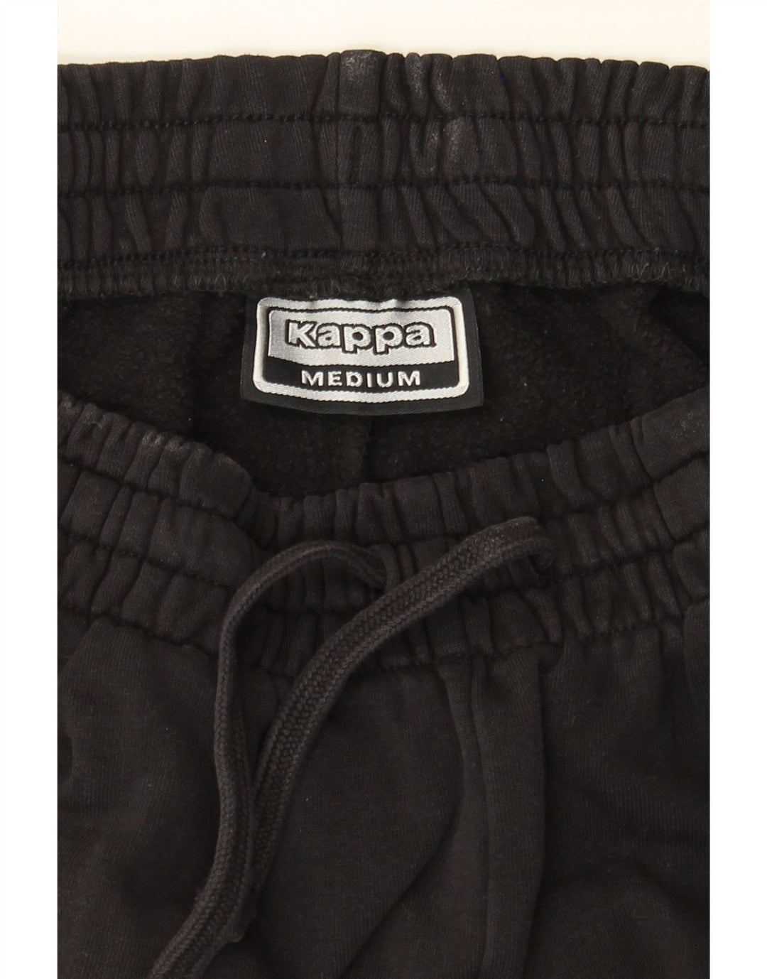 KAPPA Womens Tracksuit Trousers Joggers UK 12 Medium  Black Cotton Vintage Kappa and Second-Hand Kappa from Messina Hembry 