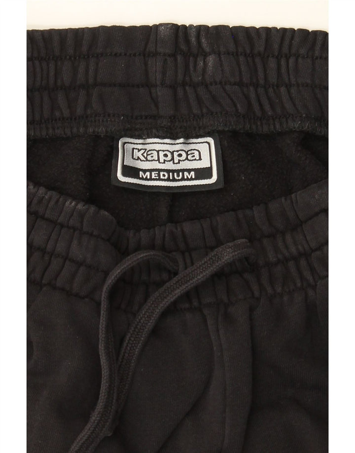 KAPPA Womens Tracksuit Trousers Joggers UK 12 Medium  Black Cotton Vintage Kappa and Second-Hand Kappa from Messina Hembry 