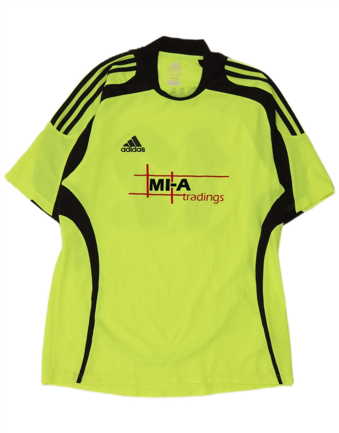 Adidas Herren Grafik-T-Shirt-Oberteil, großes grünes Farbblock-Polyester