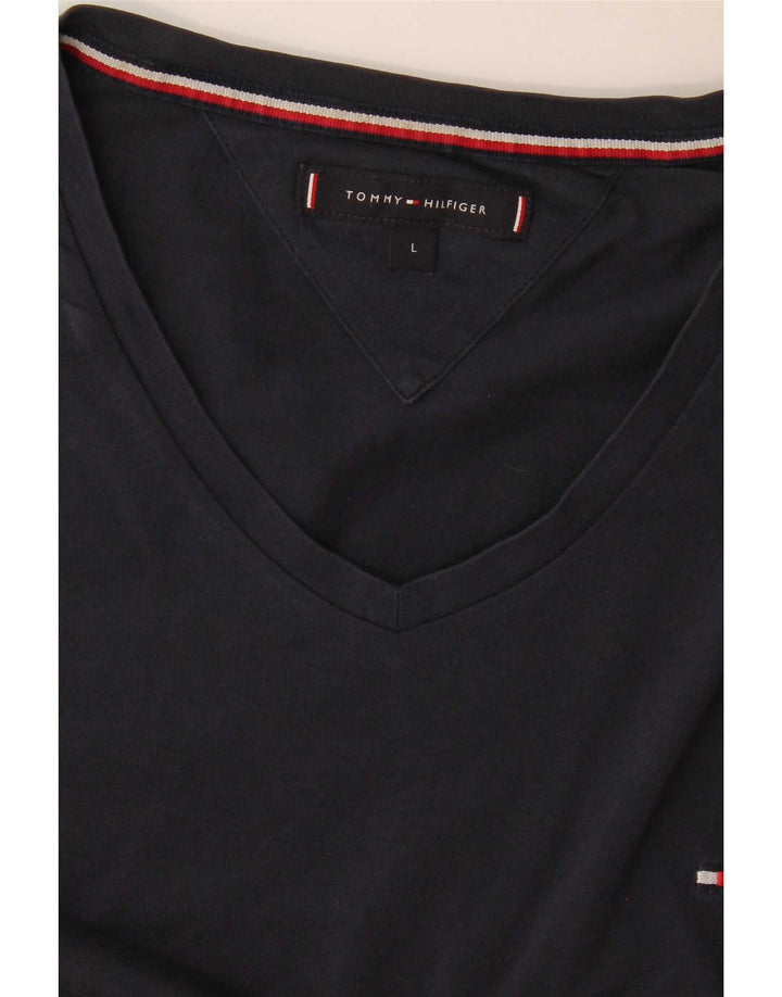 Tommy Hilfiger Herren T-Shirt Top Large Marineblau