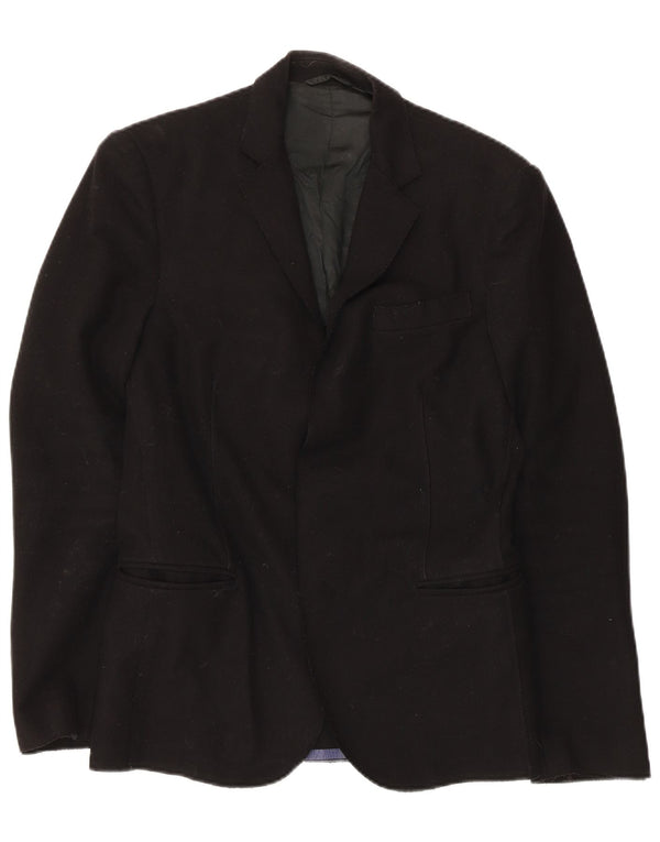 Kostüm National Herren Blazer Jacke IT 44 XS Schwarze Wolle