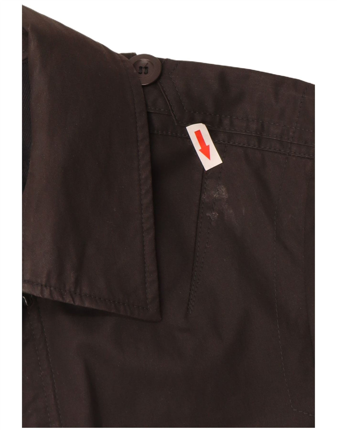 REISS Herrenmantel UK 36 Small Schwarz Baumwolle