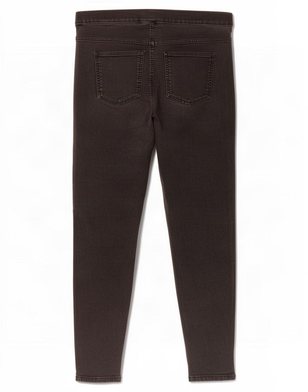 Marks & Spencer Damen Crop Jegging Jeans UK 14 Large W32 L24 Schwarze Baumwolle