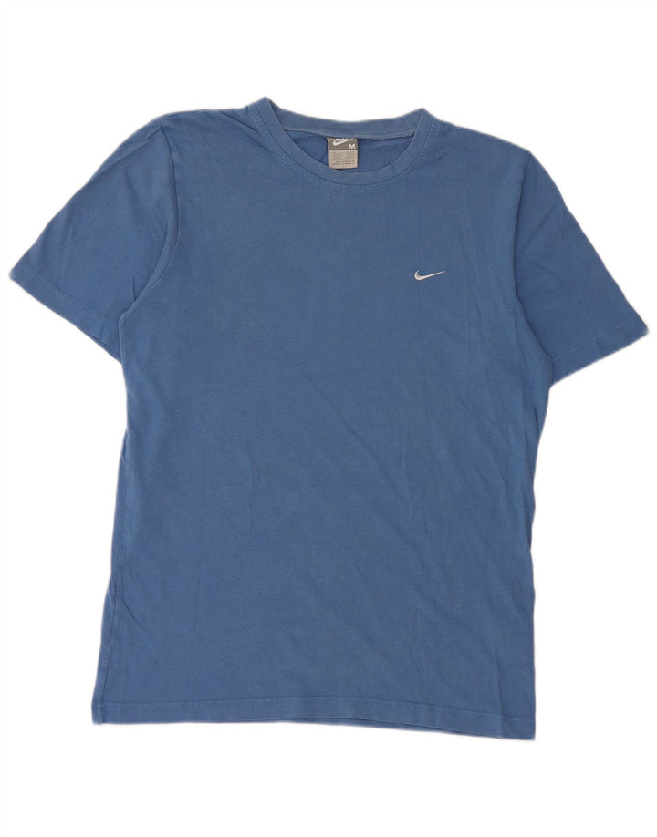 Nike Herren T-Shirt Top UK 39/41 Mittelblaue Baumwolle