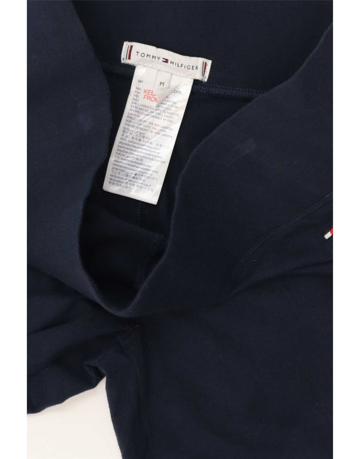 Tommy Hilfiger Womens Graphic Leggings UK 12 Medium Marineblau Baumwolle