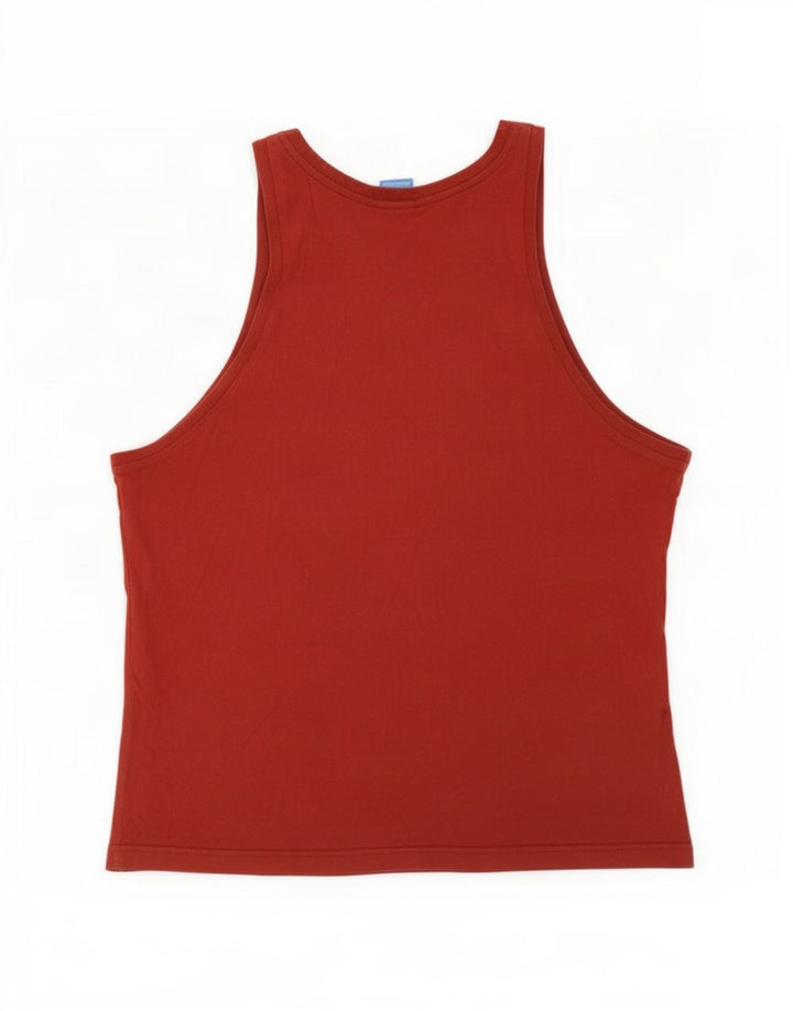 Adidas Herren Graphic Vest Top Large Maroon Cotton