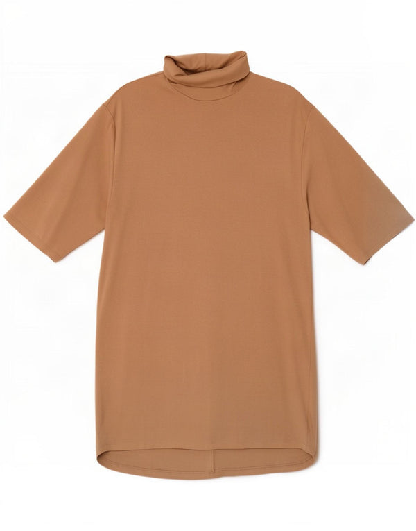 Zara Damen Etuikleid UK 16 Large Beige Baumwolle