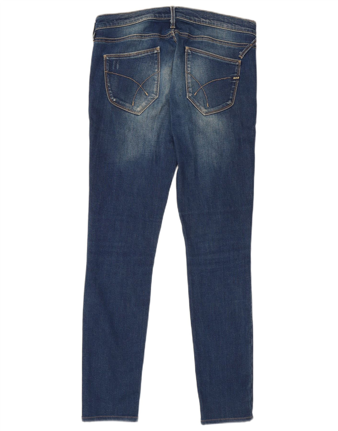 Gas Damen Skinny Jeans W30 L32 Blau