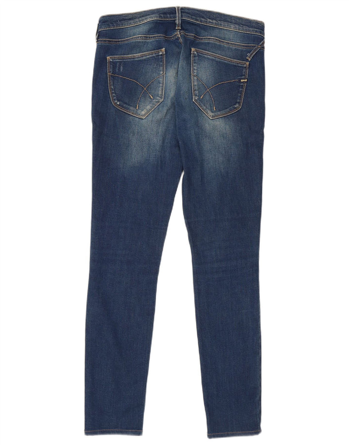Gas Damen Skinny Jeans W30 L32 Blau
