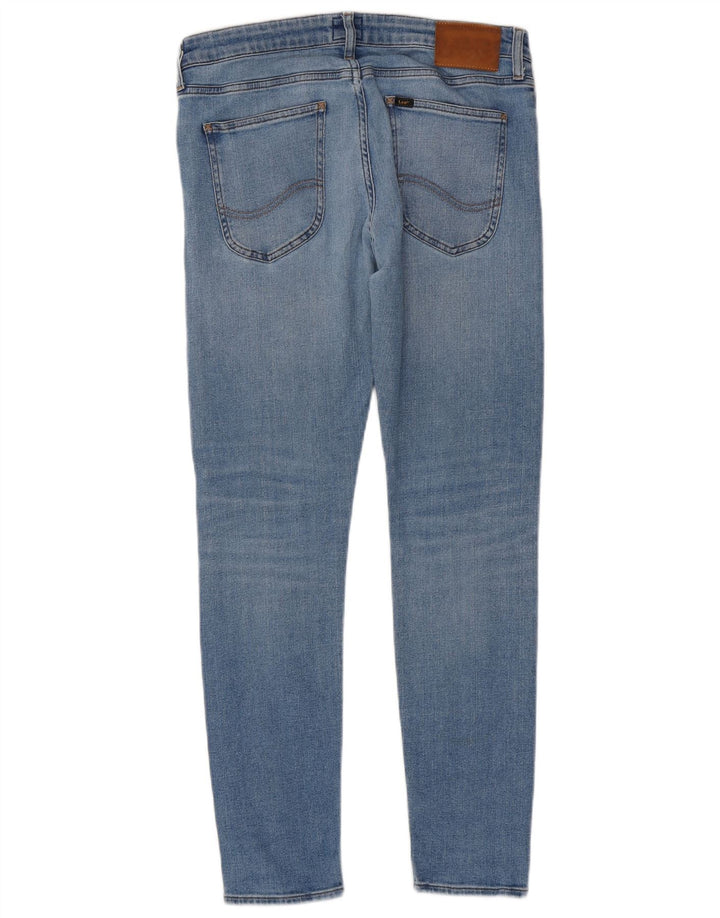 Lee Damen Malone Skinny Jeans W32 L30 Blaue Baumwolle