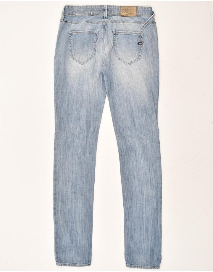 GAS Womens Slim Jeans W27 L32 Blue Cotton | Vintage Gas | Thrift | Second-Hand Gas | Used Clothing | Messina Hembry 