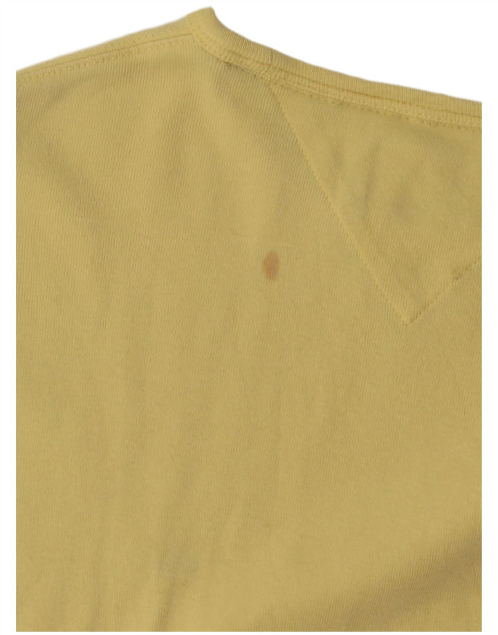 Tommy Hilfiger Herren T-Shirt Top mittelgelbe Baumwolle