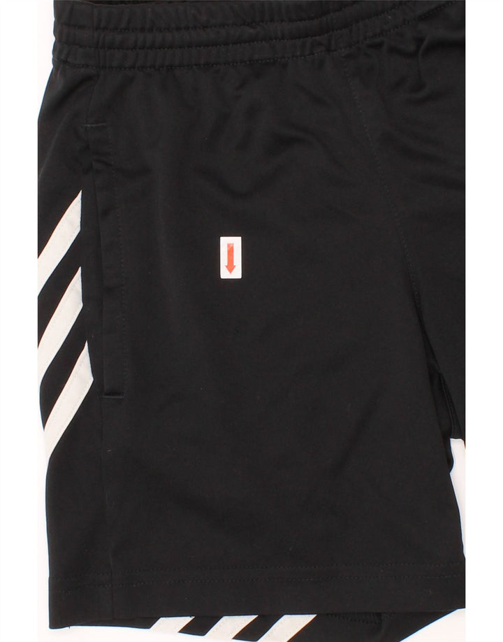 ADIDAS Boys Climalite Sport Shorts 7-8 Years Small Black Polyester Vintage Adidas and Second-Hand Adidas from Messina Hembry 