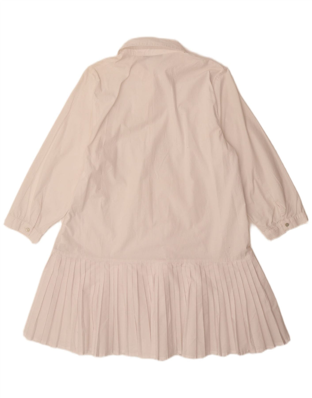 Zara Damen-Kleid mit 3/4-Ärmeln, A-Linie, Gr. 14, Größe L, Weiß, Polyester