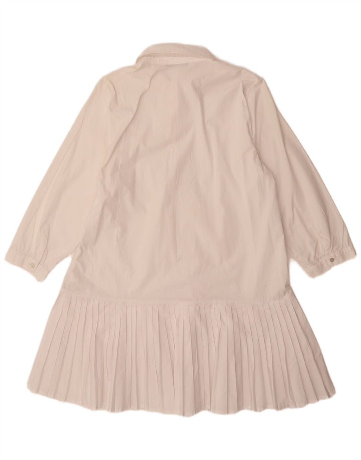 Zara Damen-Kleid mit 3/4-Ärmeln, A-Linie, Gr. 14, Größe L, Weiß, Polyester