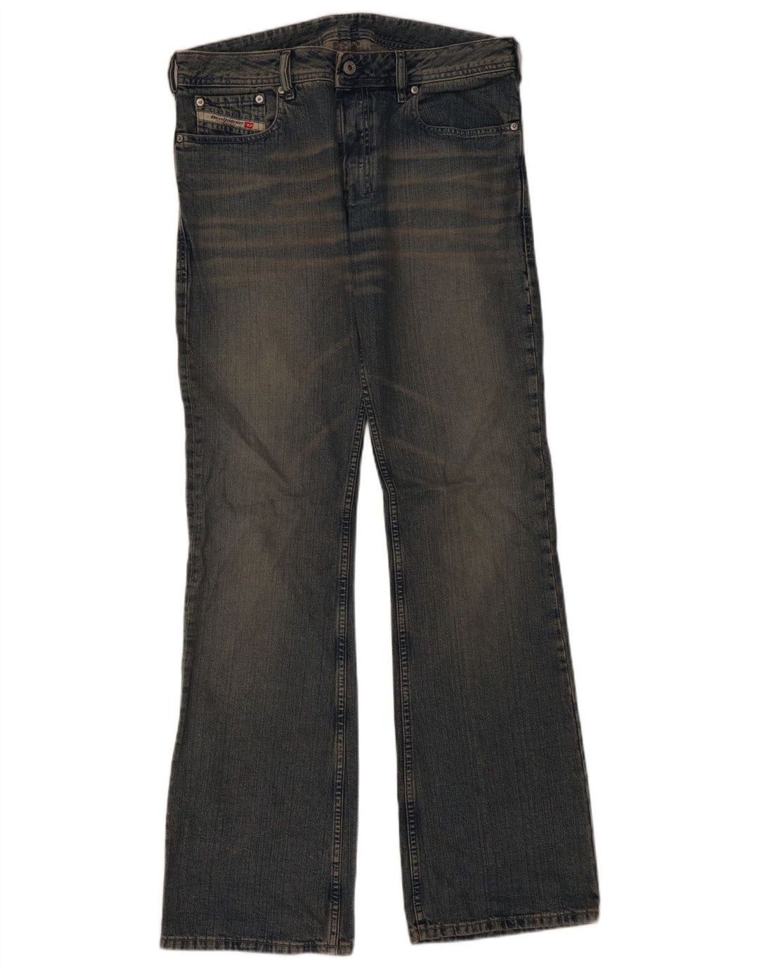 Diesel Bootcut-Jeans für Damen, W32, L35, blaue Baumwolle