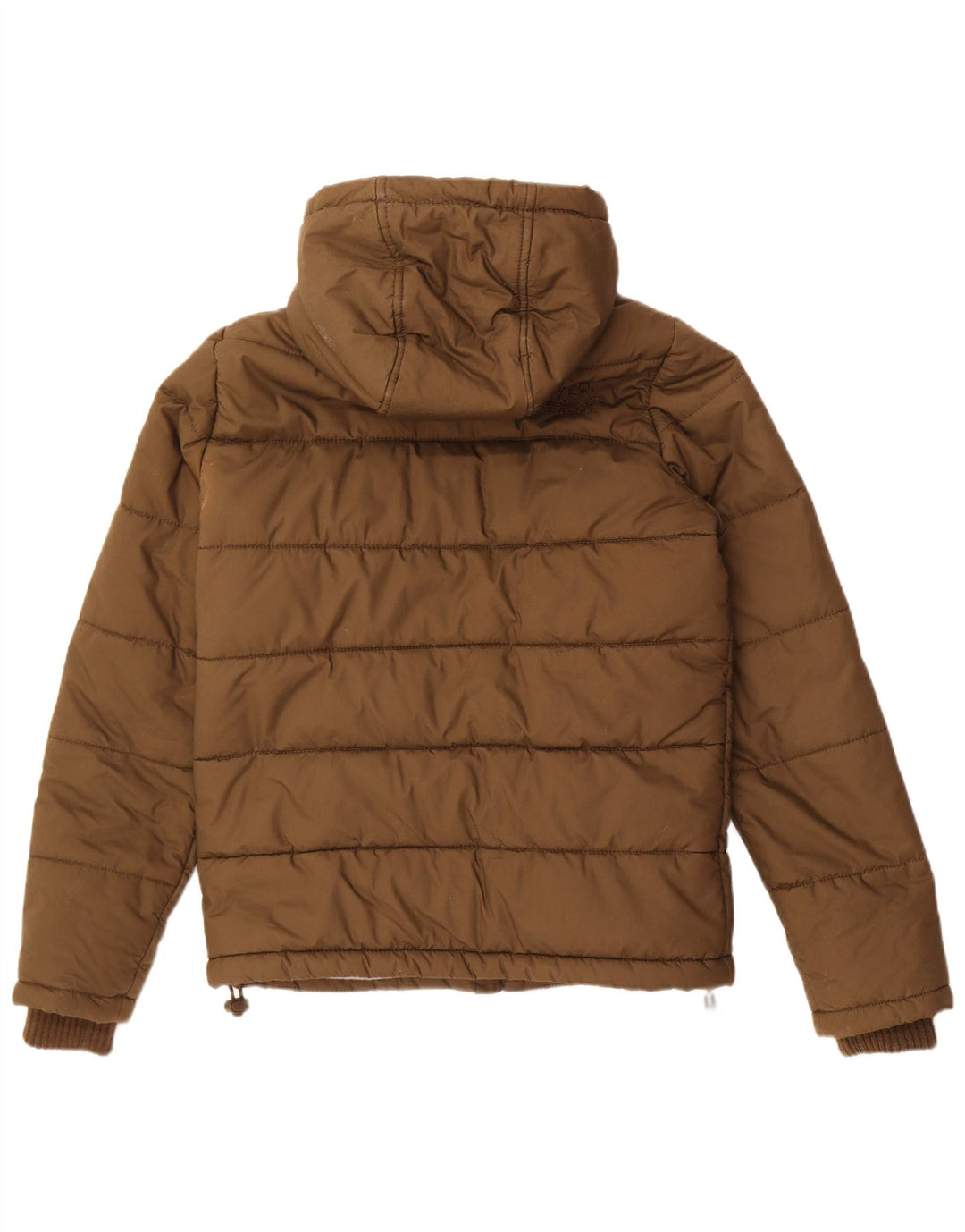 Superdry Herren-Kapuzenjacke, wattiert, UK 38, Mittel-Khaki, Polyester